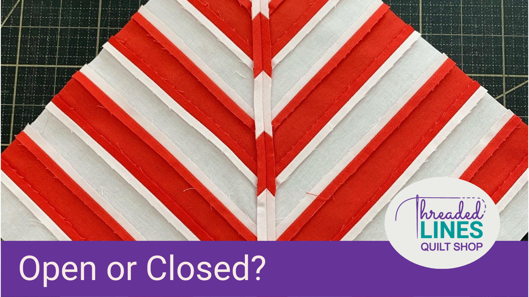 Quilting Tip #4 - To Open or Not to Open