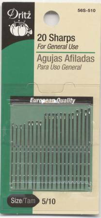 Dritz Sharps - Handsewing Needles Multiple Sizes - 20 pack