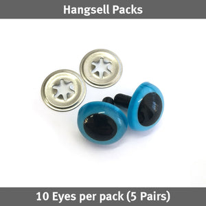 VooDoo Bag Hardware - Toy Eyes in Crystal Blue (18mm)