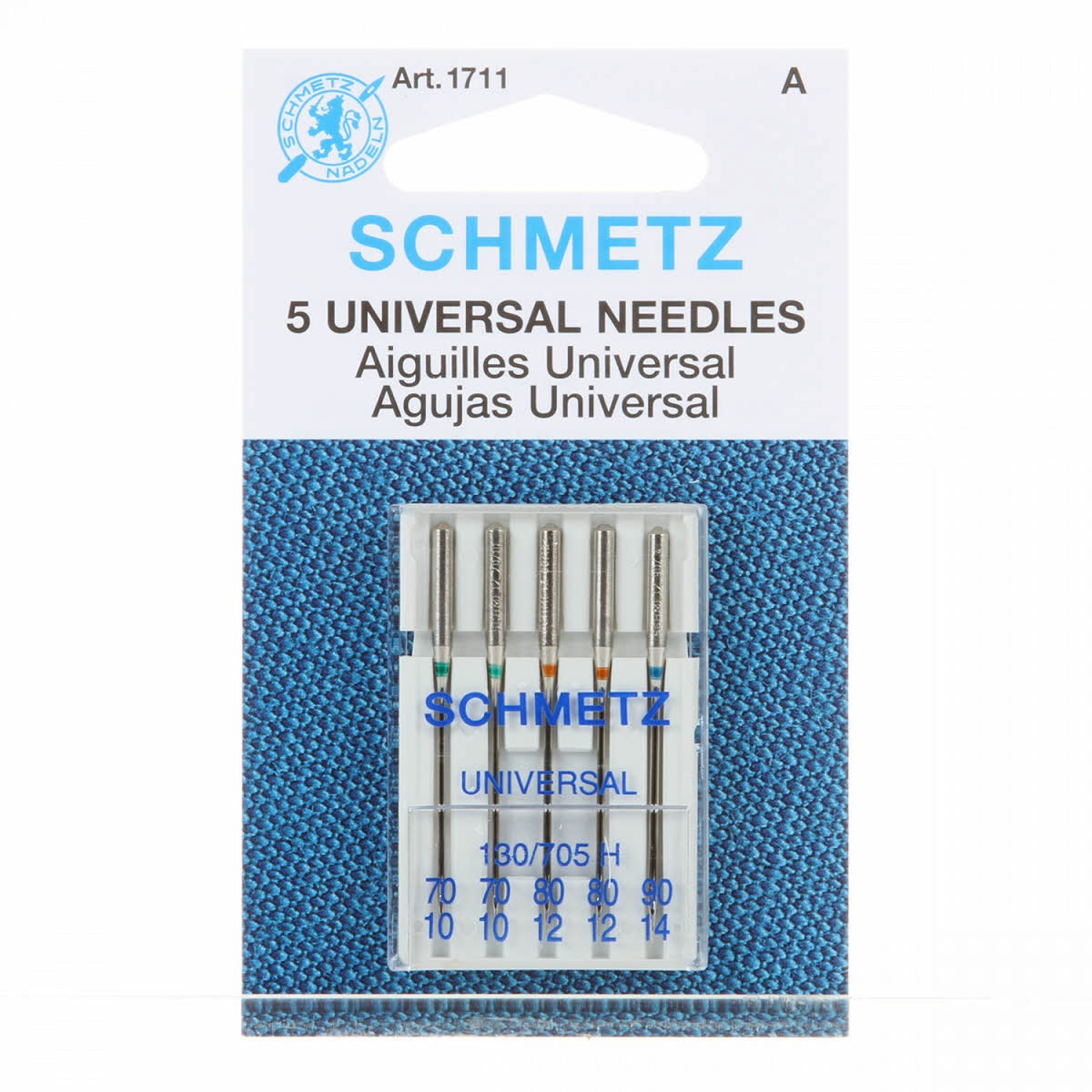 Schmetz Universal Machine Needle Assorted Sizes 70/80/90 5ct # 1711