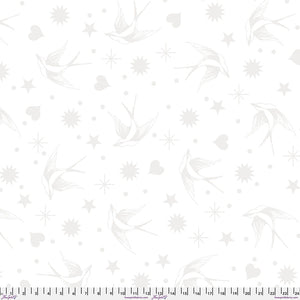 Tula Wide Back Fabrics - Fairy Flakes XL in Snowfall - Half Yard