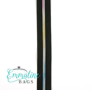 Emmaline Zippers by the Yard - Black Tape SIZE 3