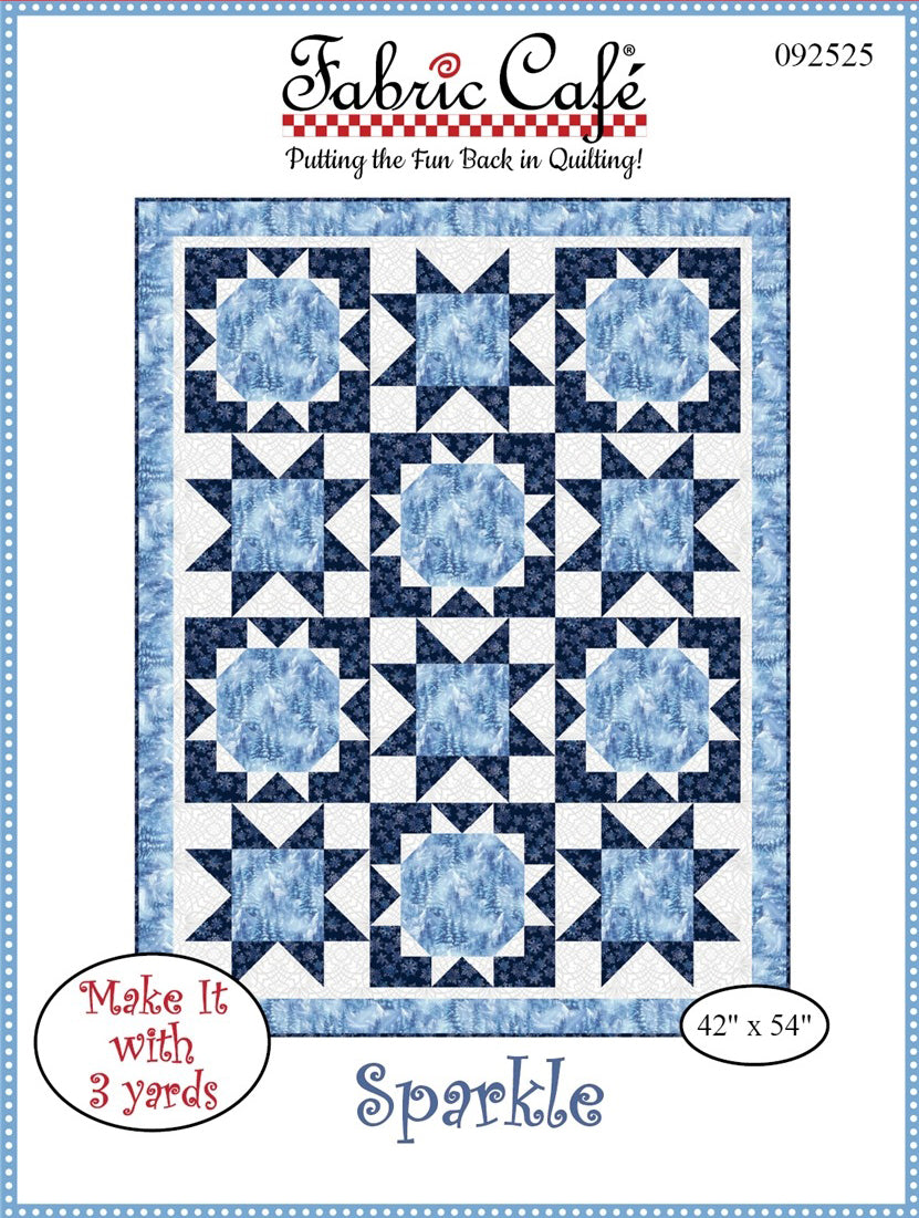 Quilt Pattern Threaded Sparkle 3 Yard Quilt Pattern – Threaded Lines