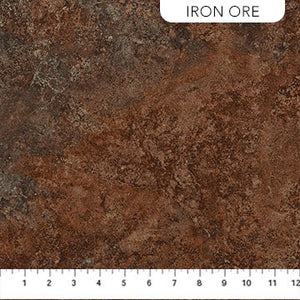 Stonehenge Gradations II- Sienna Marble in Iron Ore  - Half Yard