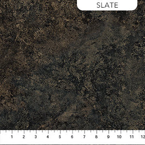 Stonehenge Gradations II - Sienna Marble in Slate - Half Yard