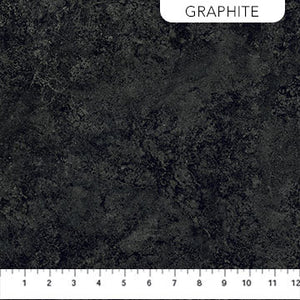 Stonehenge - Gradations II in Graphite Marble - Half Yard