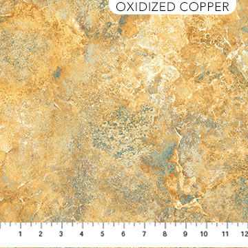 Stonehenge Gradations II - Quartz in Oxidized Copper Light - Half Yard