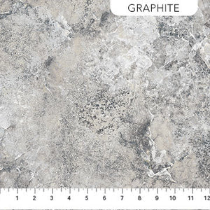 Stonehenge Gradations II - Quartz in Graphite Light - Half Yard