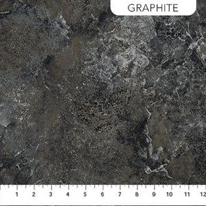 Stonehenge Gradations II - Quartz in Graphite - Half Yard