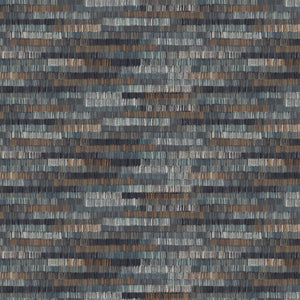 Urban Vibes -  Horizontal Stripe in Black Multi - Half Yard