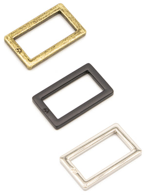byAnnie - 1" Rectangle Ring- Flat, Set of Two