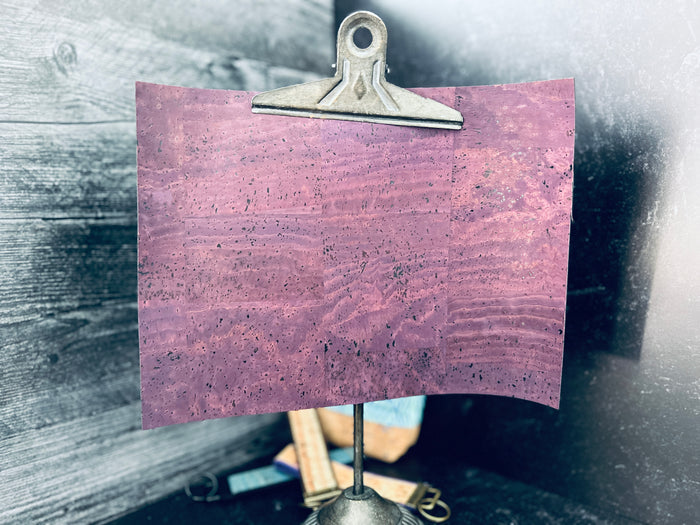 Cork Fabric in Surface Purple