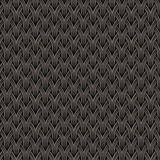 Ranch Hand - Leather Weave in Black Angus - Half Yard