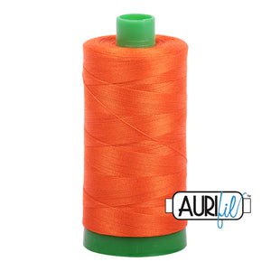 Aurifil 40 wt. 1104 in Neon Orange