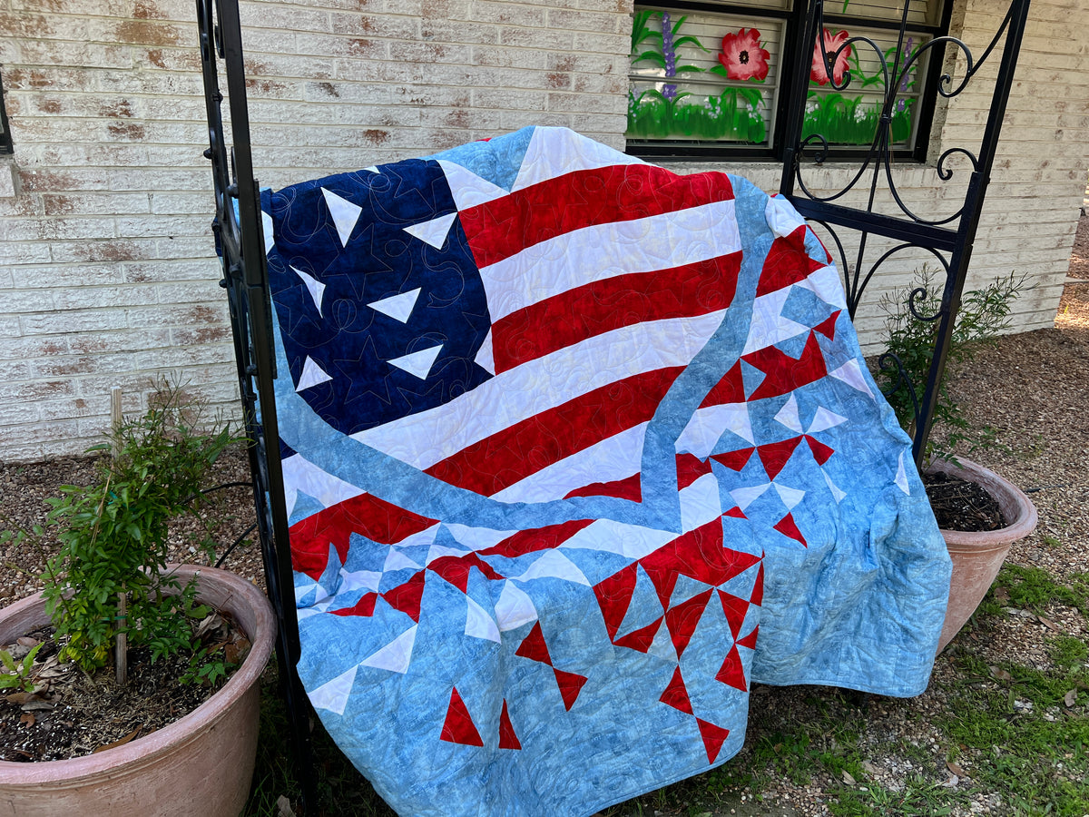 Exploding Boom Quilt Exploding Heart of America Quilt Kit – Threaded Lines