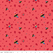 Bloom -  Busy Bees In Red - Half Yard
