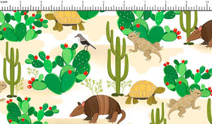 Texas Shop Hop Fabrics - Texas Cactus and Animals