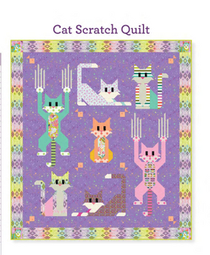 Deja Vu Tabby Road - Cat Scratch Quilt Kit