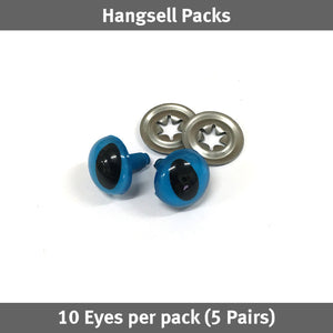 VooDoo Bag Hardware - Toy Eyes Cat in Blue (12mm)