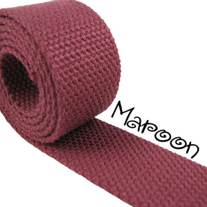 Cotton Webbing - Maroon