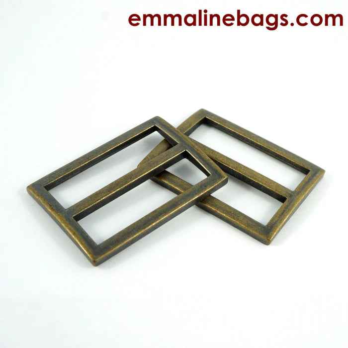 Emmaline Flat Strap Sliders - 1 1/4"   (32mm)
