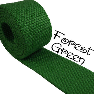 Cotton Webbing - Forest Green