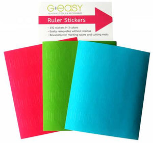 Geasy Ruler Stickers - Tropical Bright Palette
