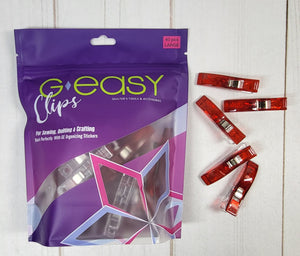 Geasy Clips in Red - 40 pc Large