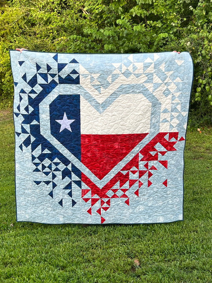 Exploding Heart of Texas Quilt Pattern
