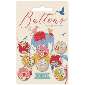 Tilda - Jubilee Farm Flower Buttons - 8 pcs