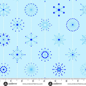 Deco Frost - Snowflakes in Arctic - Half Yard