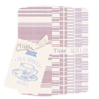 Tilda - Tea Towel Basics FQB Red Plum