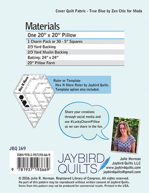 Jaybird - Lucky Charm Pillow Pattern