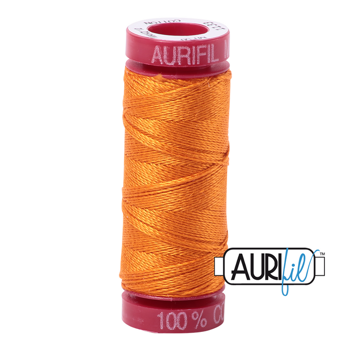 Aurifil 12 wt. 1133 in Bright Orange