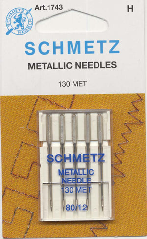 Schmetz Metallic Machine Needle Size 12/80 # 1743 – Threaded Lines