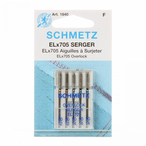 Schmetz Overlock / Serger Machine Needle ELX705 Size 80/90 # 1840