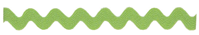 Jumbo Ric Rac in Apple - 1 3/8