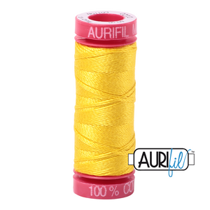 Aurifil 12 wt. 2120 in Canary