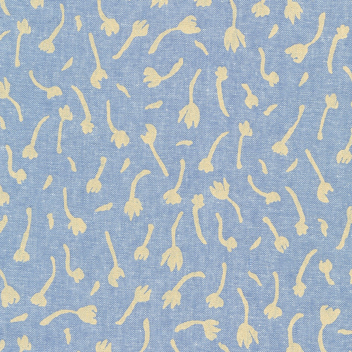 Riverbend Linen - Seeds in Chambray - Half Yard