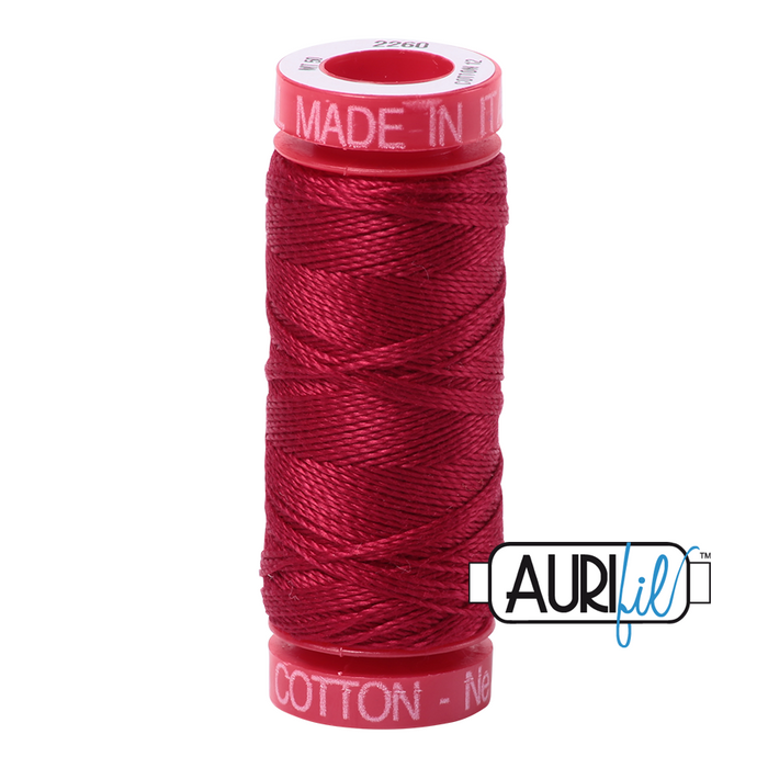 Aurifil 12 wt. 2260 in Red Wine