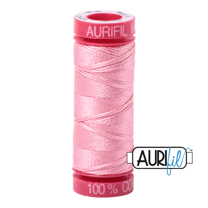 Aurifil 12 wt. 2425 in Bright Pink