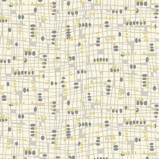 Rancho Relaxo - Abstract in Canary Yellow - Half Yard