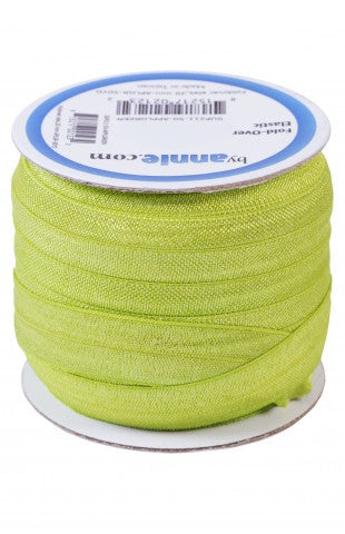 by Annie Fold-Over Elastic in Apple Green – Threaded Lines