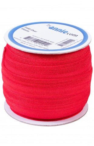 by Annie Fold-Over Elastic in Atom Red