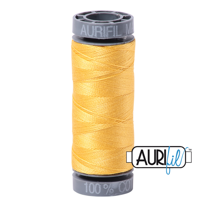 Aurifil 28 wt. 1135 in Pale Yellow