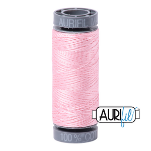 Aurifil 28 wt. 2423 in Baby Pink