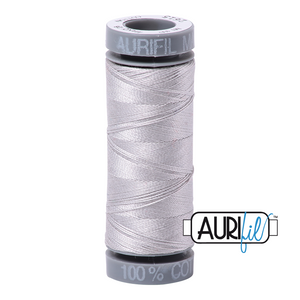 Aurifil 28 wt. 2615 in Aluminium