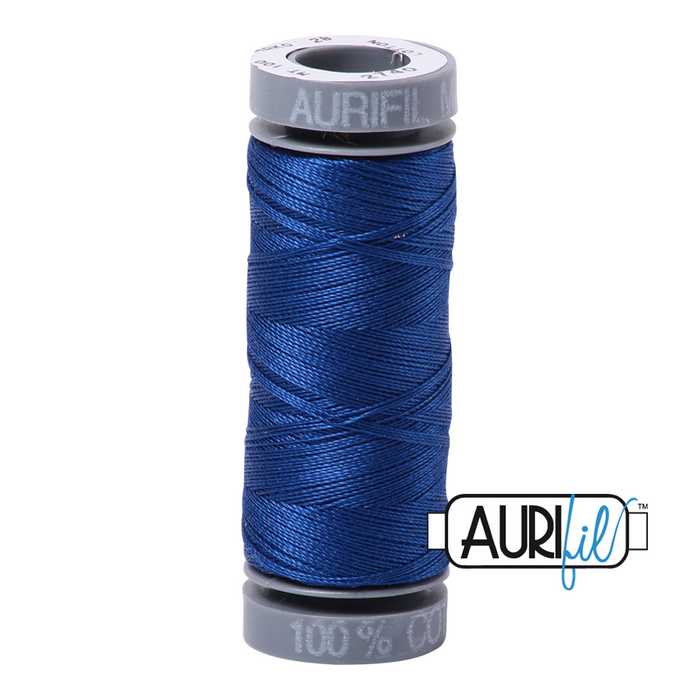 Aurifil 28 wt. 2740 in Dark Cobalt