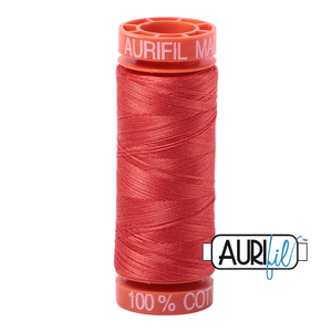 Aurifil 50 wt. 2277 in Small Light Red Orange