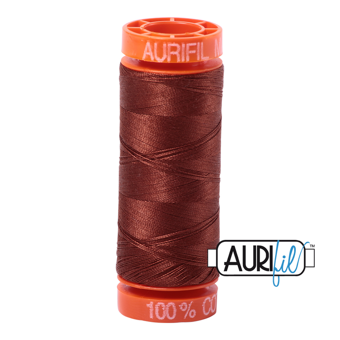 Aurifil 50 wt. 4012 in Small Copper Brown